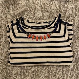 crewcuts L/S tee with detailed neckline.